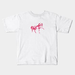 Red Dancer Horse Kids T-Shirt